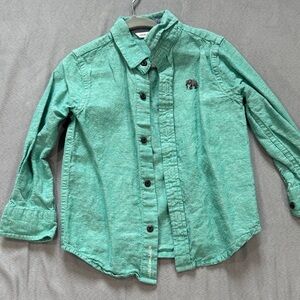 Janie and Jack Teal Button-Down Shirt